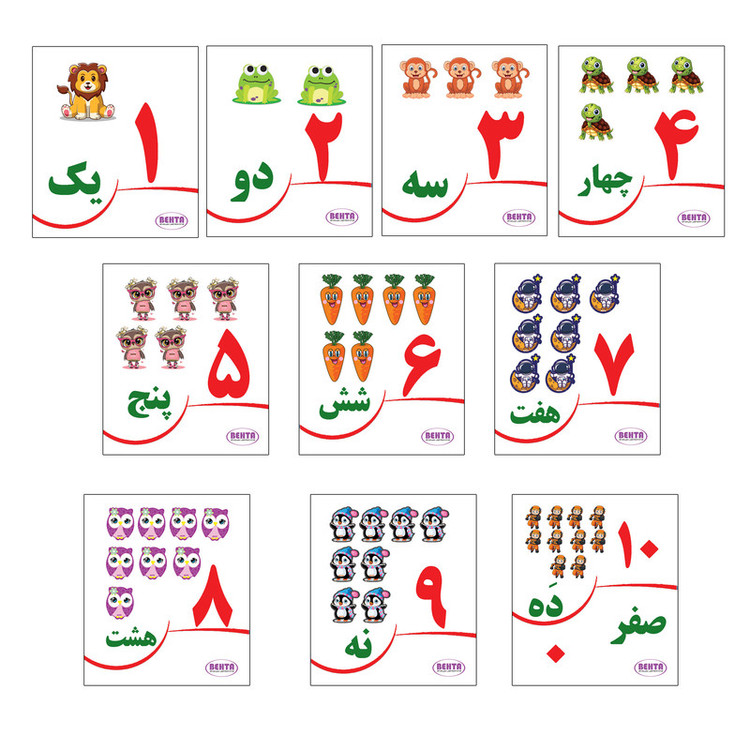 بازی آموزشی اعداد بهتا مدل M مجموعه 10 عددی