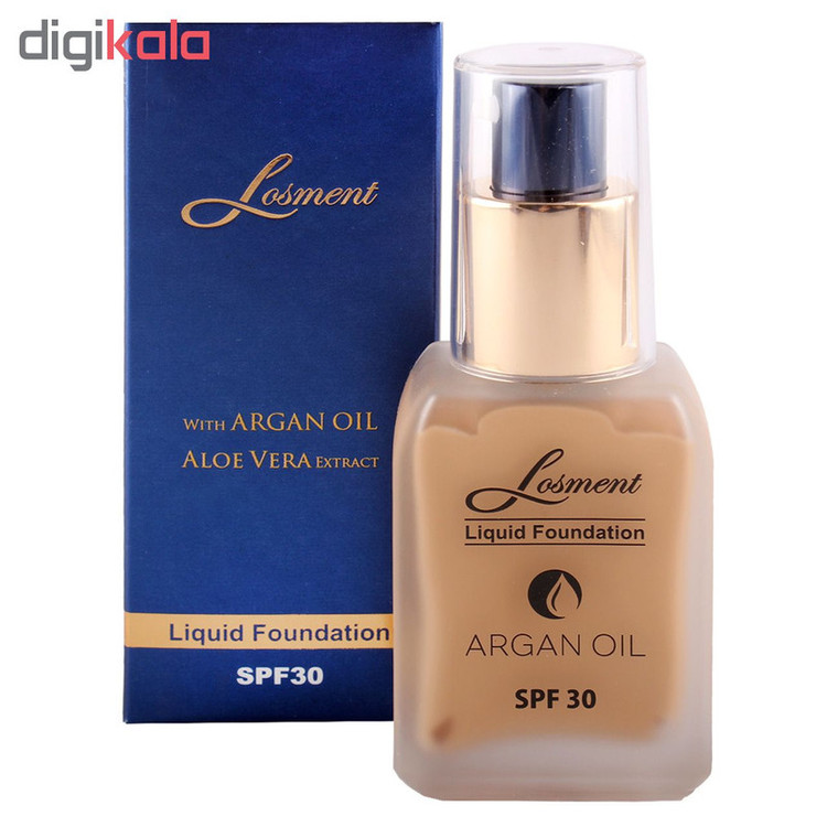 کرم پودر لوسمنت SPF30 حاوی روغن آرگان و آلوئه ورا شماره L206 حجم 36 میلی لیتر