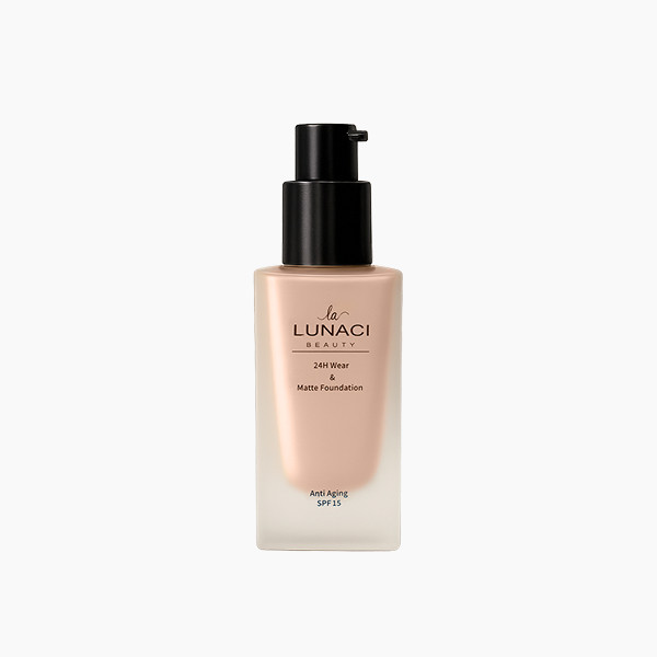 کرم پودر مایع SPF15 للوناسی بیوتی مدل 01 شماره 03 مناسب برای انواع پوست حجم 30 میلی لیتر