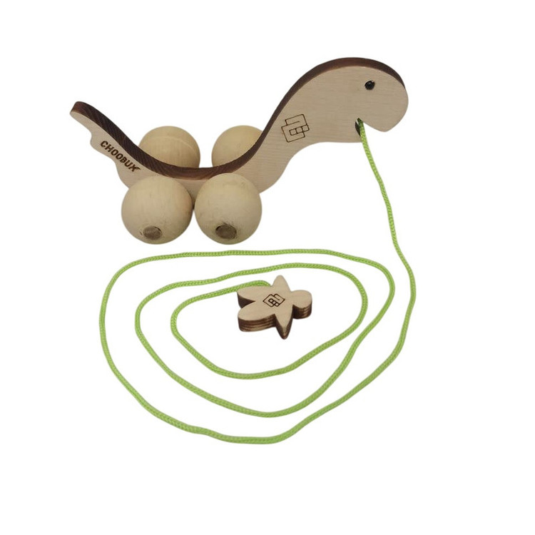 اسباب بازی چوبی مدل لاکپشت لاک توپی کد LP-01