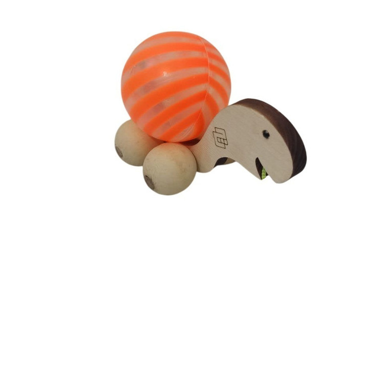 اسباب بازی چوبی مدل لاکپشت لاک توپی کد LP-01