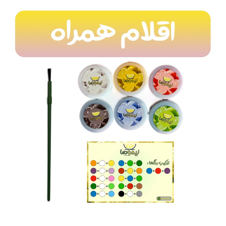 بازی آموزشی لیموسا مدل ست رنگ آمیزی طرح استیچ