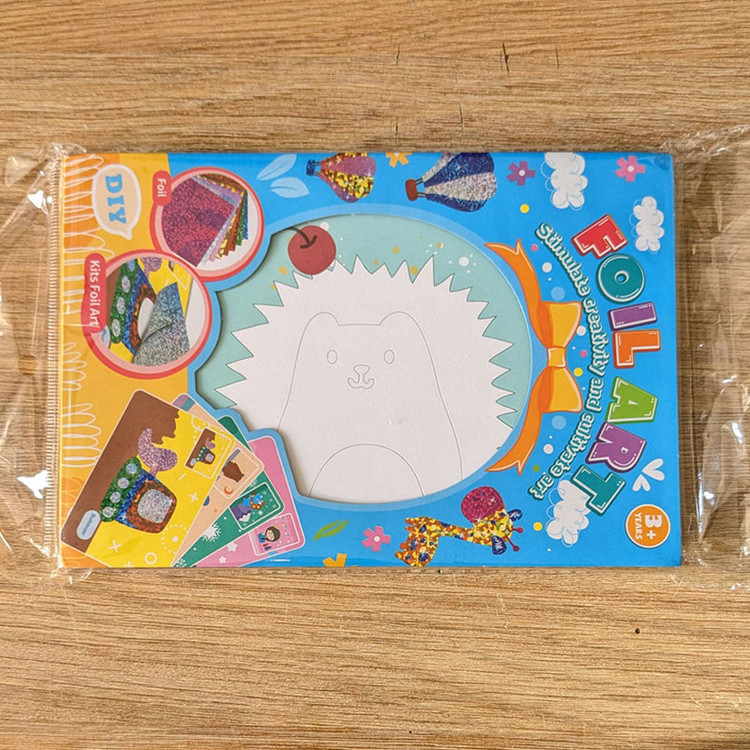 بازی آموزشی رنگ آمیزی مدل Foil Art Animals طرح زرورقی R مجموعه 8 عددی