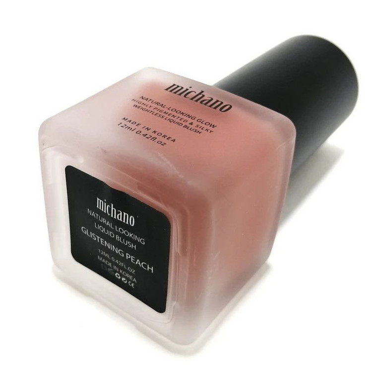 رژگونه مایع براق میچانو مدل Glistening Peach شماره 5