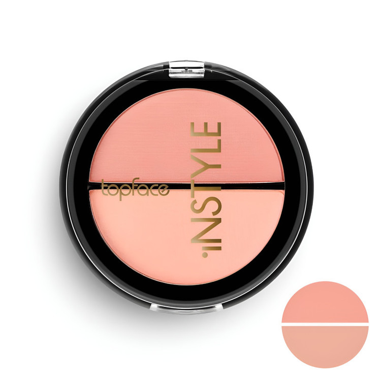 پالت رژگونه براق تاپ فیس مدل Instyle Twin شماره 007