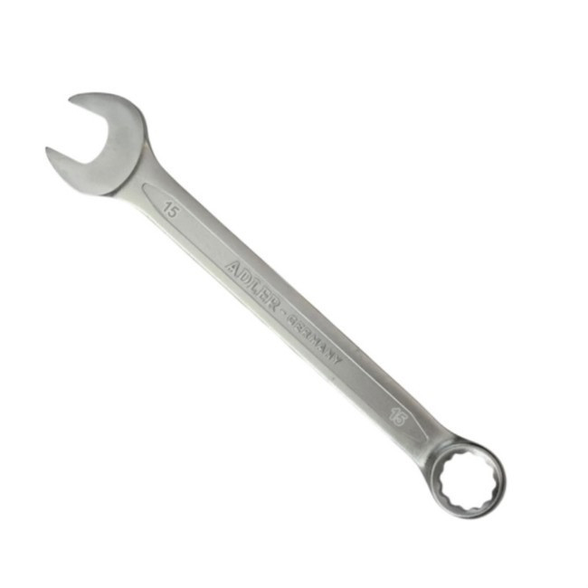 آچار یکسر تخت و یکسر رینگی مدل ADLER-GERMANY سایز 15 میلی متر