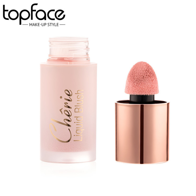 رژگونه مایع تاپ فیس مدل CHERIE LIQUID BLUSH شماره 001