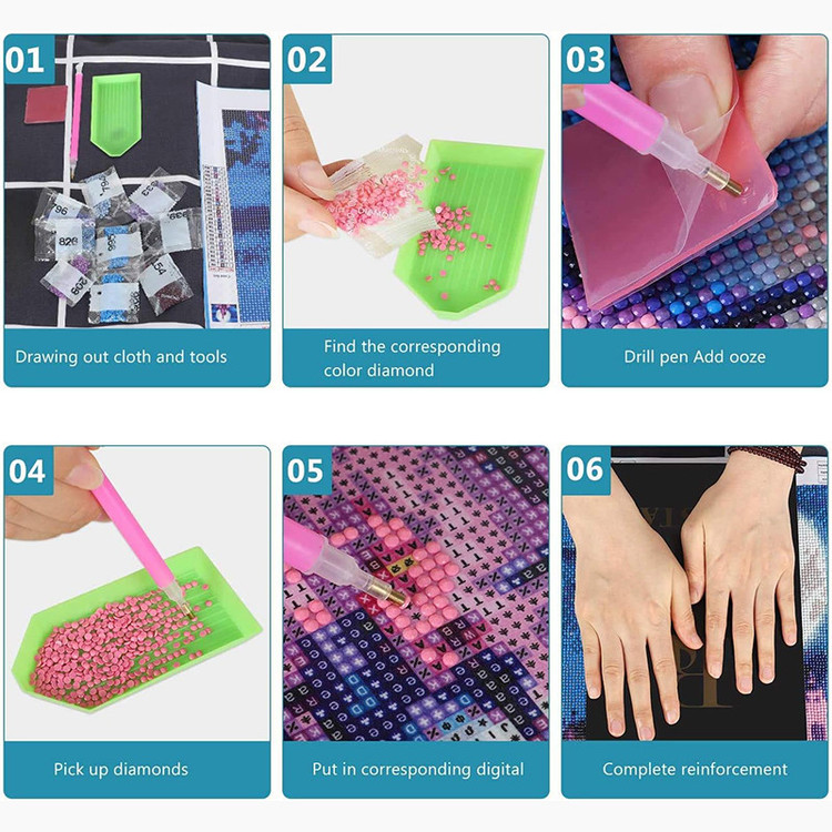 بازی آموزشی سمید مدل ساخت تابلو نقاشی الماسی طرح کرومی 20×20
