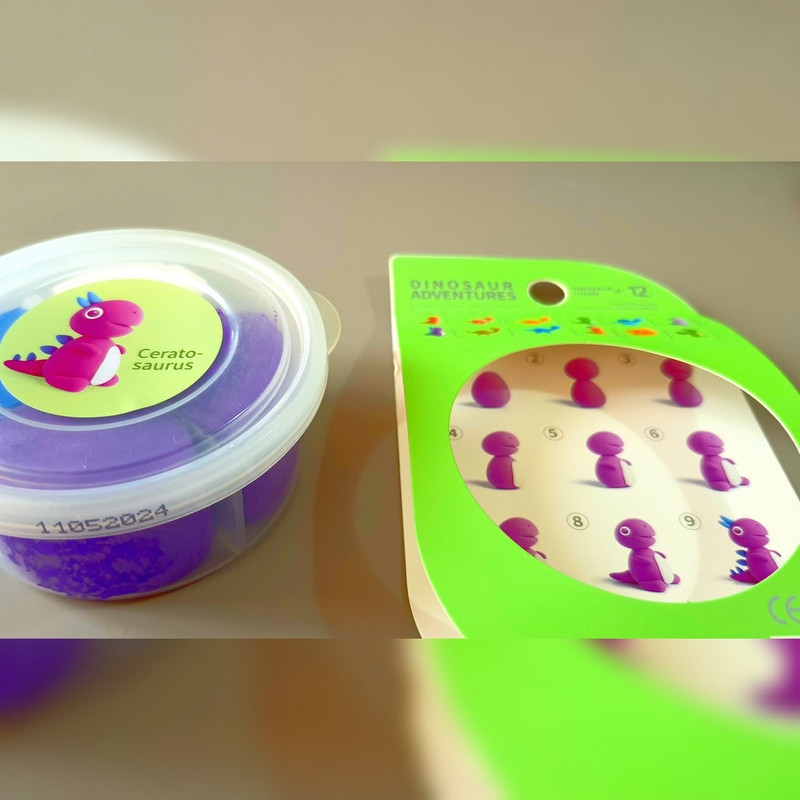 خمیر بازی مدل دایناسور