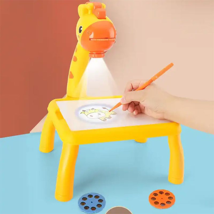 بازی آموزشی مدل میز نقاشی پروژکتوردار طرح زرافه کد 222-6
