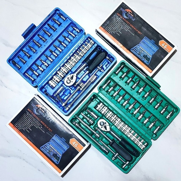 آچار بکس نیو تولز مدل 46pcs مجموعه 46 عددی