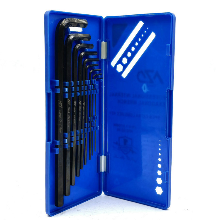 آچار آلن بلند ای زد دی مدل جعبه دار کد CR-V-9PCS مجموعه 9 عددی