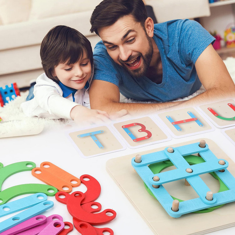 بازی آموزشی سمید مدل چوب چین طرح ساخت الگوهای چوبی
