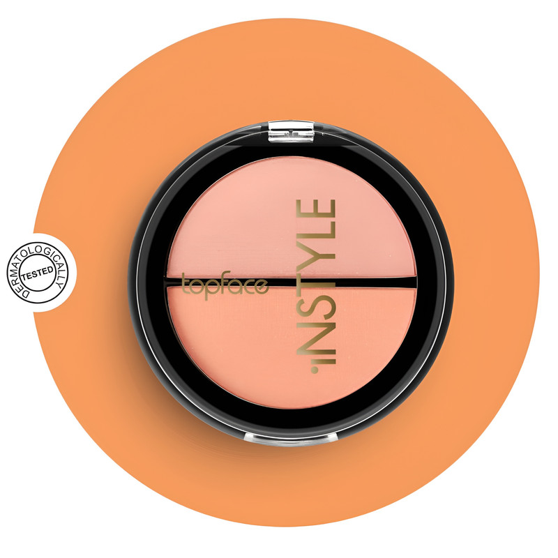 پالت رژگونه تاپ فیس مدل Instyle Twin شماره 002
