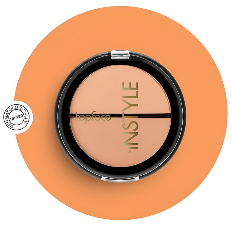 پالت رژگونه تاپ فیس مدل Instyle Twin شماره 001