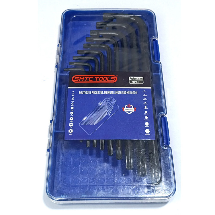 آچار آلن ستاره ای اس ام تی سی مدل PRO-1254 مجموعه 9 عددی