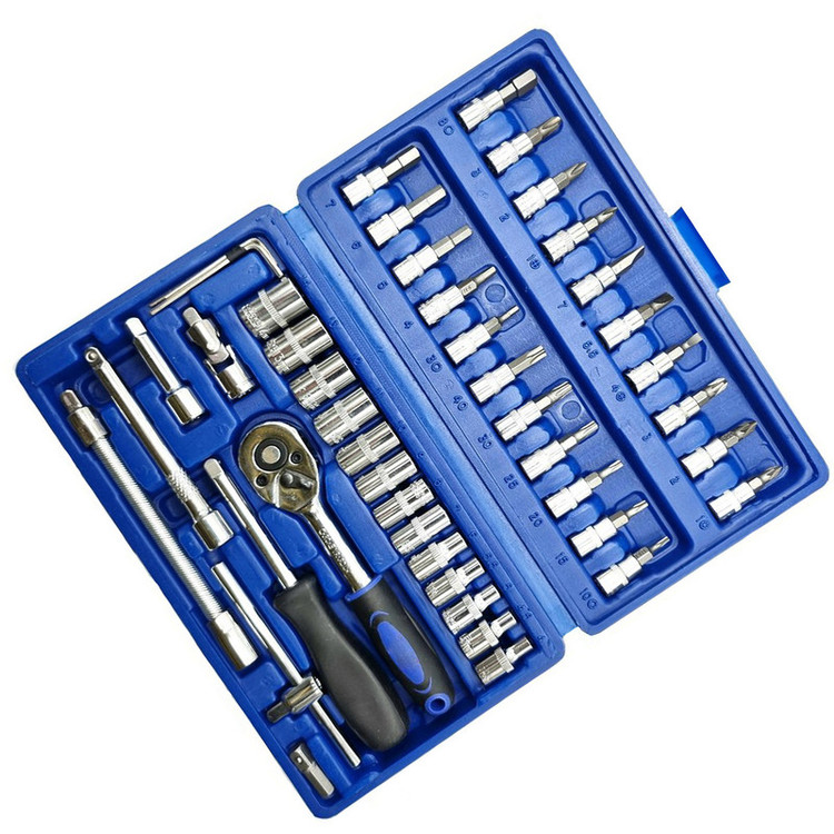 آچار بکس مدل Tools سایز 1/4 میلی متر مجموعه 46 عددی