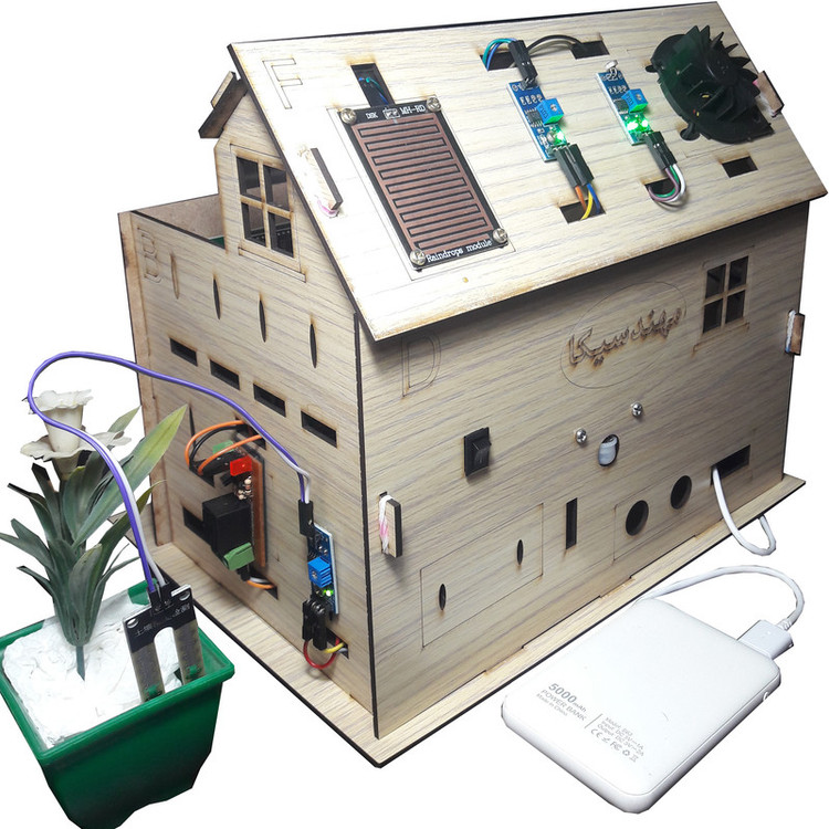 کیت آموزشی مهندسیکا مدل خانه هوشمند ریموت کنترل IOT home-022