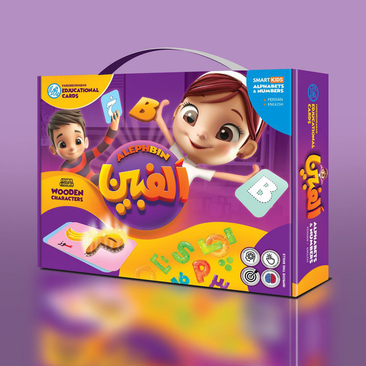 بازی آموزشی الفبین مدل الفبا و اعداد فارسی و انگلیسی