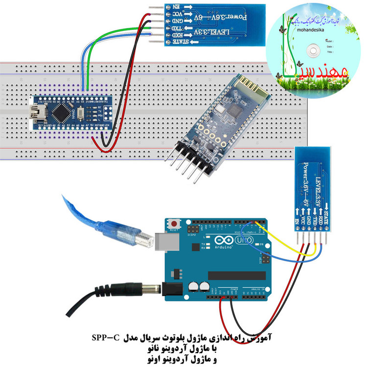 کیت آموزش الکترونیک مهندسیکا مدل Arduino+18UNO