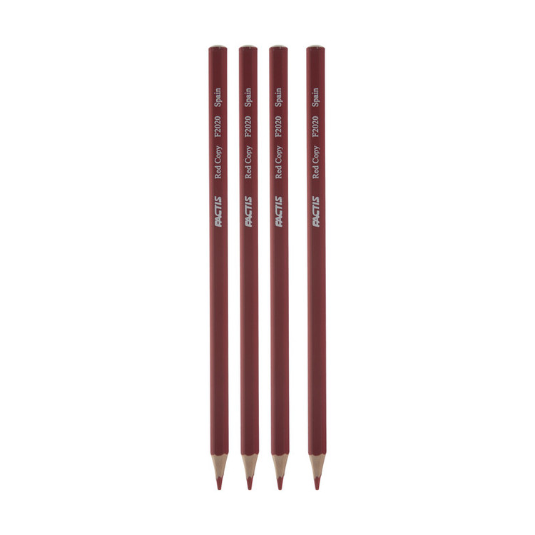 مداد قرمز فکتیس مدل Red Copy کد F20 بسته 4 عددی