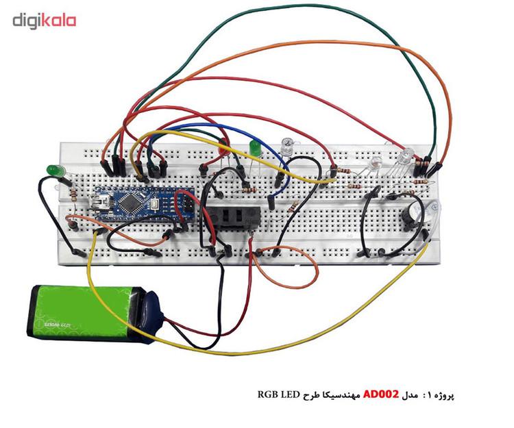 کیت سرگرمی الکترونیک چهار پروژه در یک آردوینو برند مهندسیکا AD00126-4 in 1