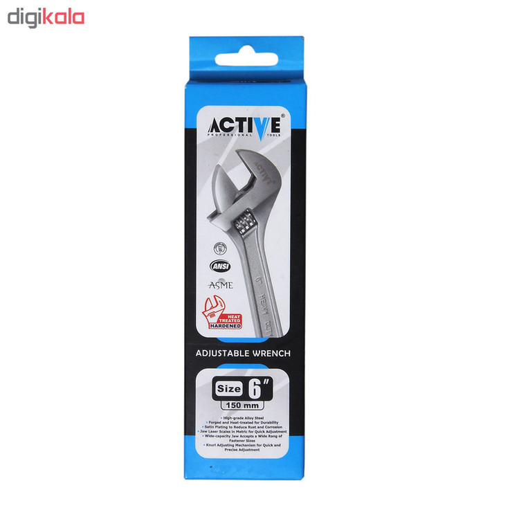 آچار فرانسه اکتیو مدل AC6506 سایز 6 اینچ