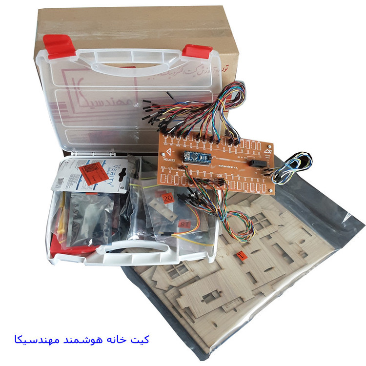 کیت آموزشی مهندسیکا مدل خانه هوشمند کنترل موبایل کد Blutooth-022