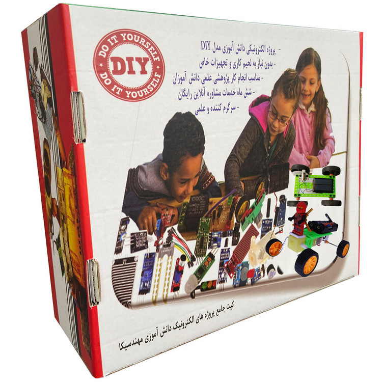 کیت آموزش الکترونیک مهندسیکا مدل پروژه دانش آموزی کد KIT_99DIY