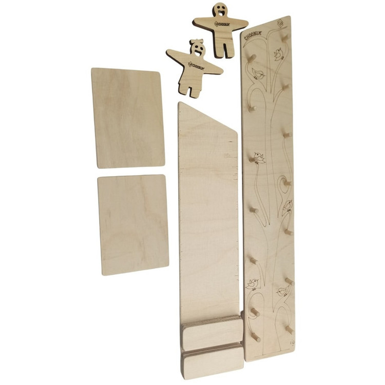 اسباب بازی چوبی مدل آدمک سرسره ای کد SS-02 مجموعه دو عددی