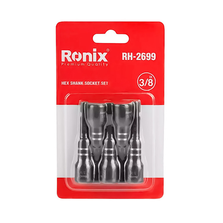 آچار بکس رونیکس مدل RH-2699 سایز 3/8 میلی متر بسته 5 عددی