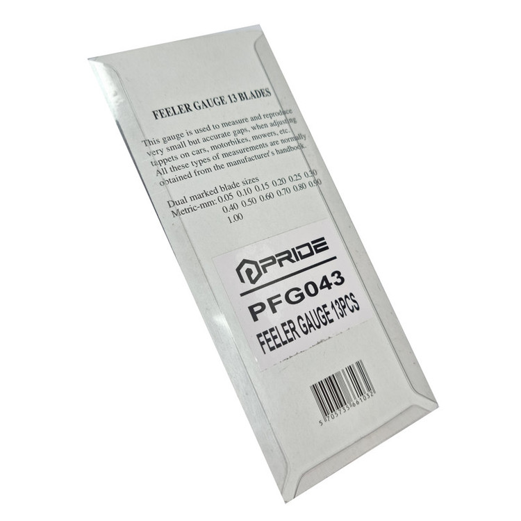 آچار فیلر پراید مدل pfg043 مجموعه 13 عددی