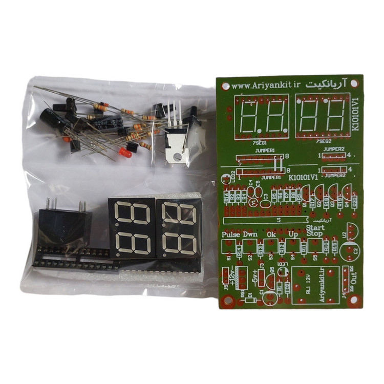 کیت آموزشی آریانکیت مدل تایمر دیجیتال 4 رقمی کد K10101