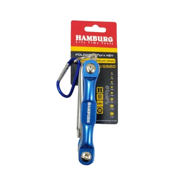 آچار آلن ستاره ای هامبورگ مدل IR-SH کد H5920 بسته 8 عددی