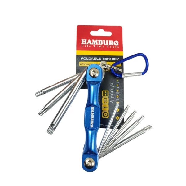 آچار آلن ستاره ای هامبورگ مدل IR-SH کد H5920 بسته 8 عددی