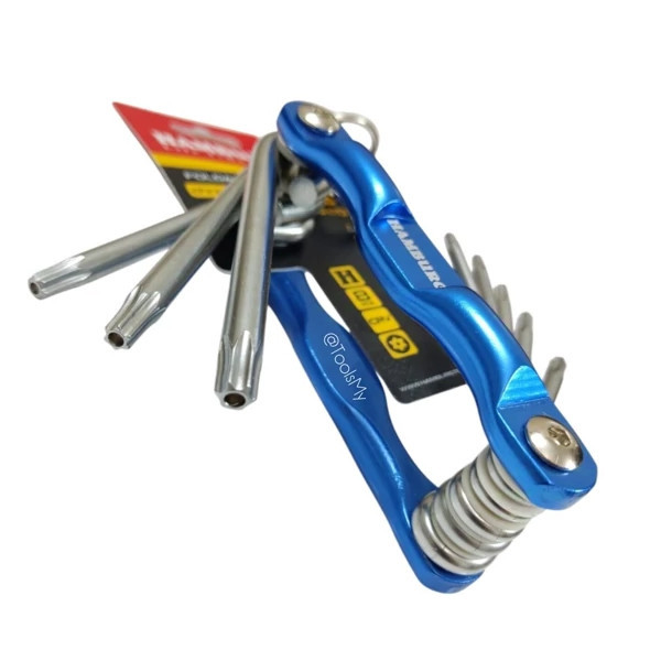 آچار آلن ستاره ای هامبورگ مدل IR-SH کد H5920 بسته 8 عددی