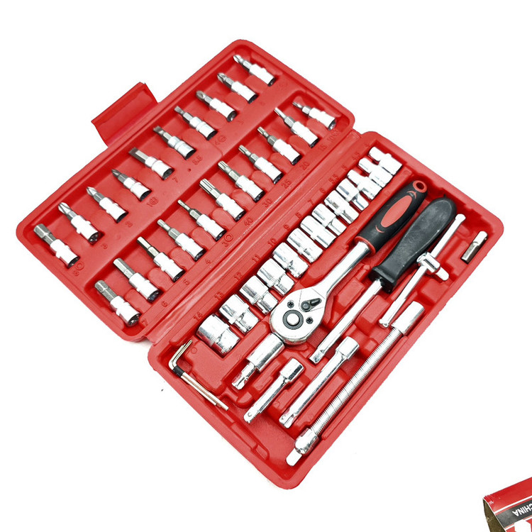 آچار بکس همه کاره راویکس مدل 46pcs-red مجموعه 4 عددی