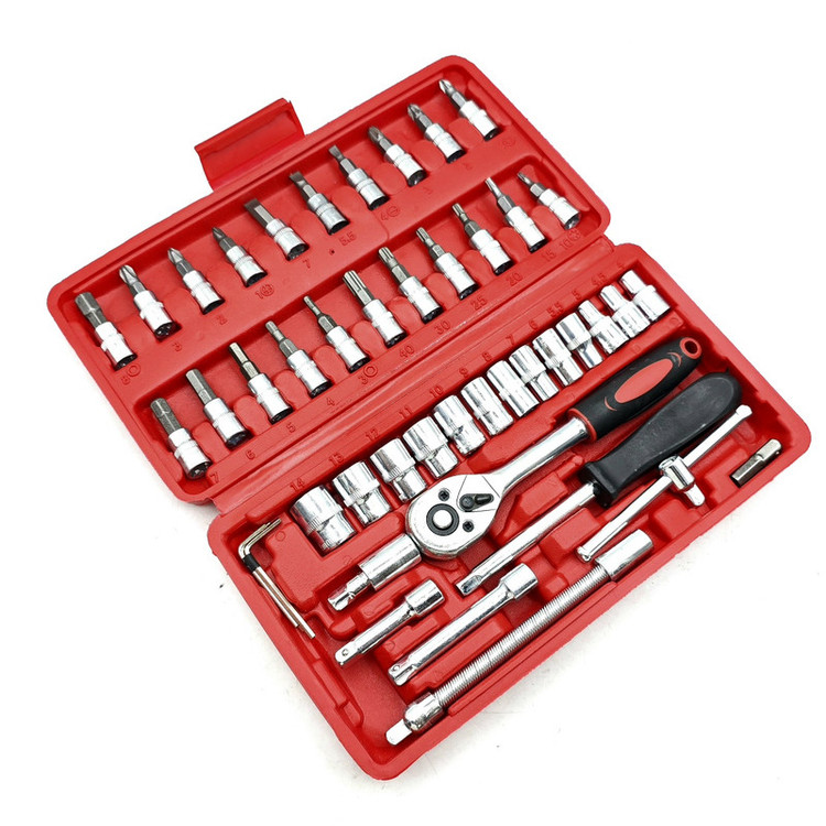 آچار بکس همه کاره راویکس مدل 46pcs-red مجموعه 4 عددی