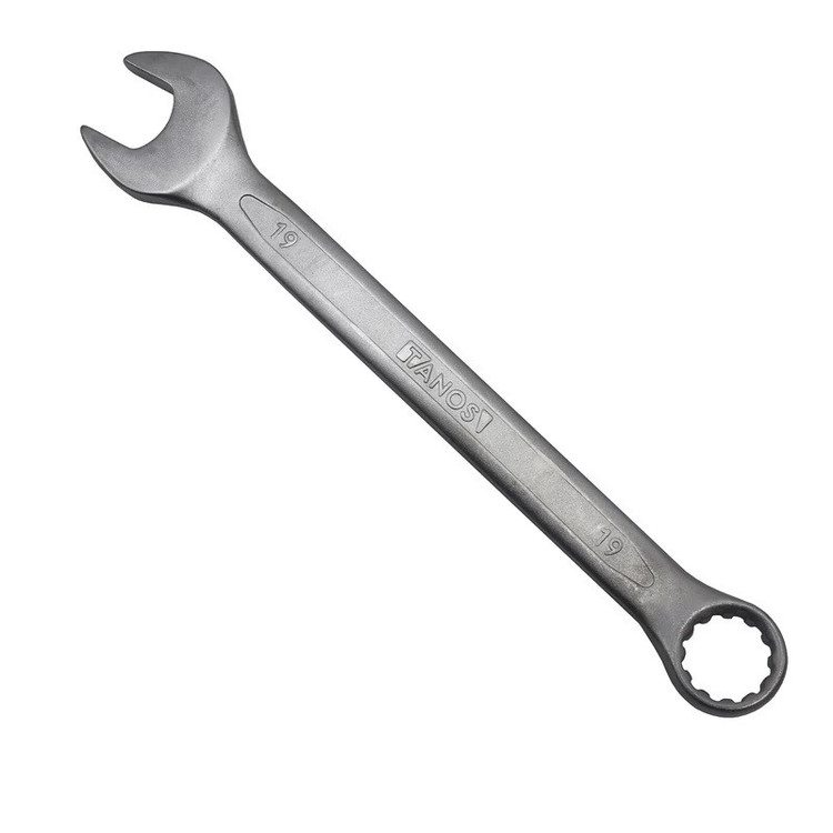 آچار یکسر تخت و یکسر رینگی تانوس مدل SMT-TANS-19-ring-takht سایز 19 میلی متر
