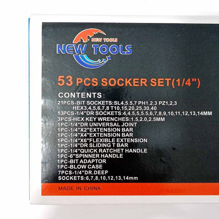 آچار بکس نیو تولز مدل 53pcs مجموعه 53 عددی
