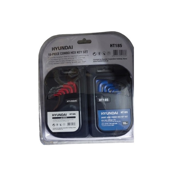 آچار آلن و ستاره ای هیوندای مدل HT185 مجموعه 18 عددی