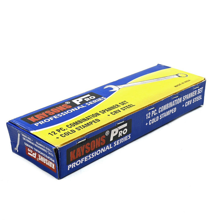 آچار یکسر تخت و یکسر رینگی کیسون مدل 6MM-22MM-12PCS مجموعه 12 عددی
