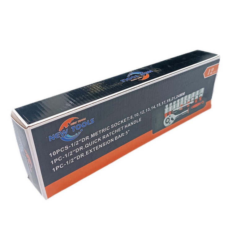 آچار و سری بکس نیو تولز مدل 12pcs درایو 1/2 بسته 12 عددی
