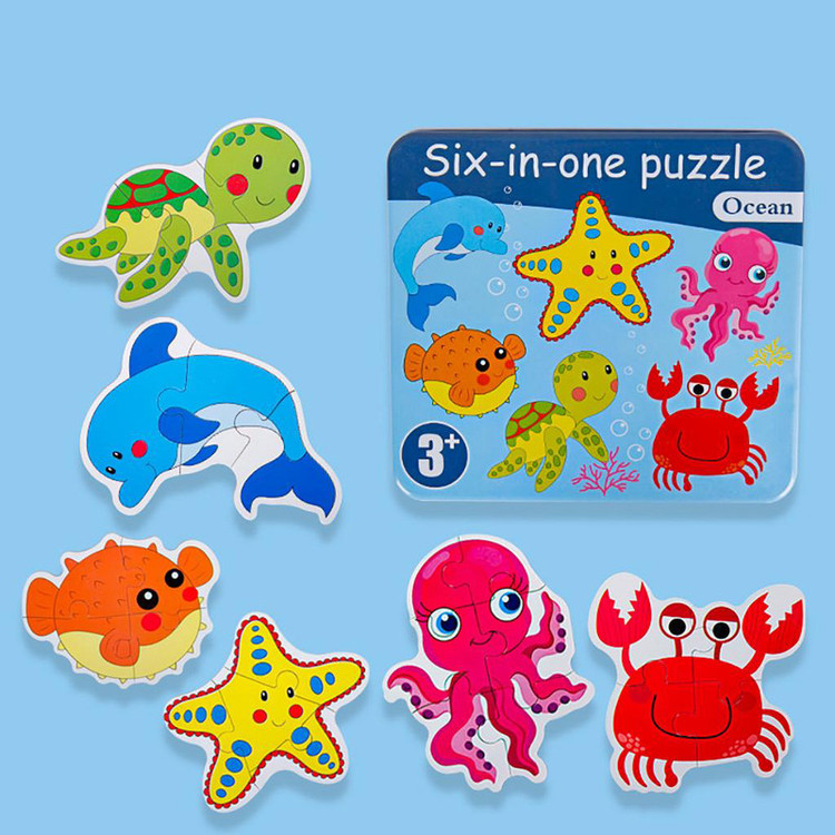 پازل آموزشی مدل Six in one طرح اقیانوس