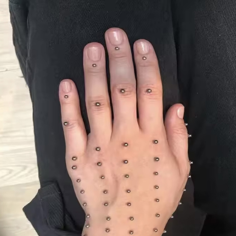 نگین صورت مدل چسبی بسته 165 عددی