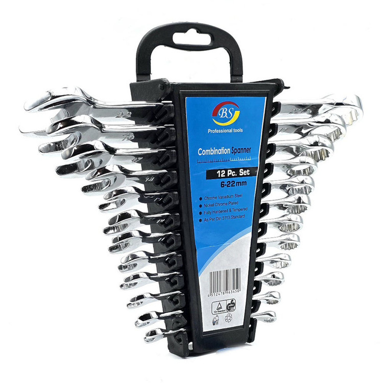 آچار یکسر تخت و یکسر رینگی پروفشنال تولز مدلBS-12PC-SET مجموعه 12 عددی