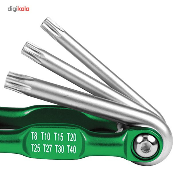 مجموعه 8 عددی آچار ستارهای تاشو نووا مدل NTK-1008