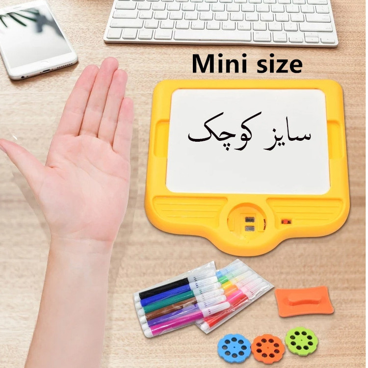 بازی آموزشی رنگ آمیزی مدل نقاشک پروژکتور دار طرح زرافه کد 222-10