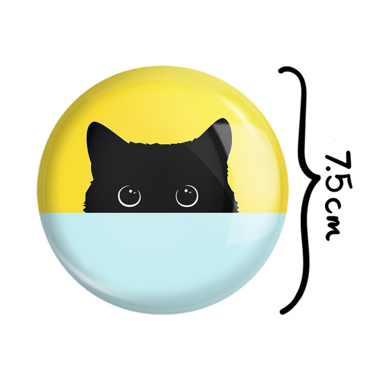 آینه جیبی خندالو طرح گربه Cat مدل تاشو کد 23328