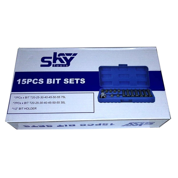 آچار بیت ستاره ای اسکای مدل BIT-15 مجموعه 15 عددی